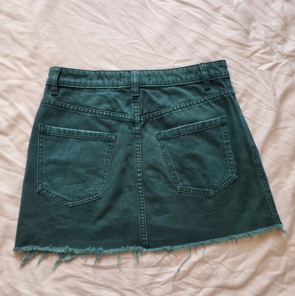 Free People We The Free Denim Zip It Up Mini Skirt - Picture 3 of 9